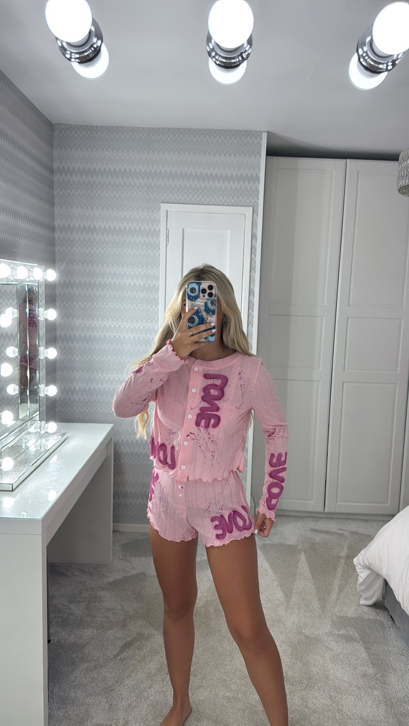 3 piece love pyjama set💕