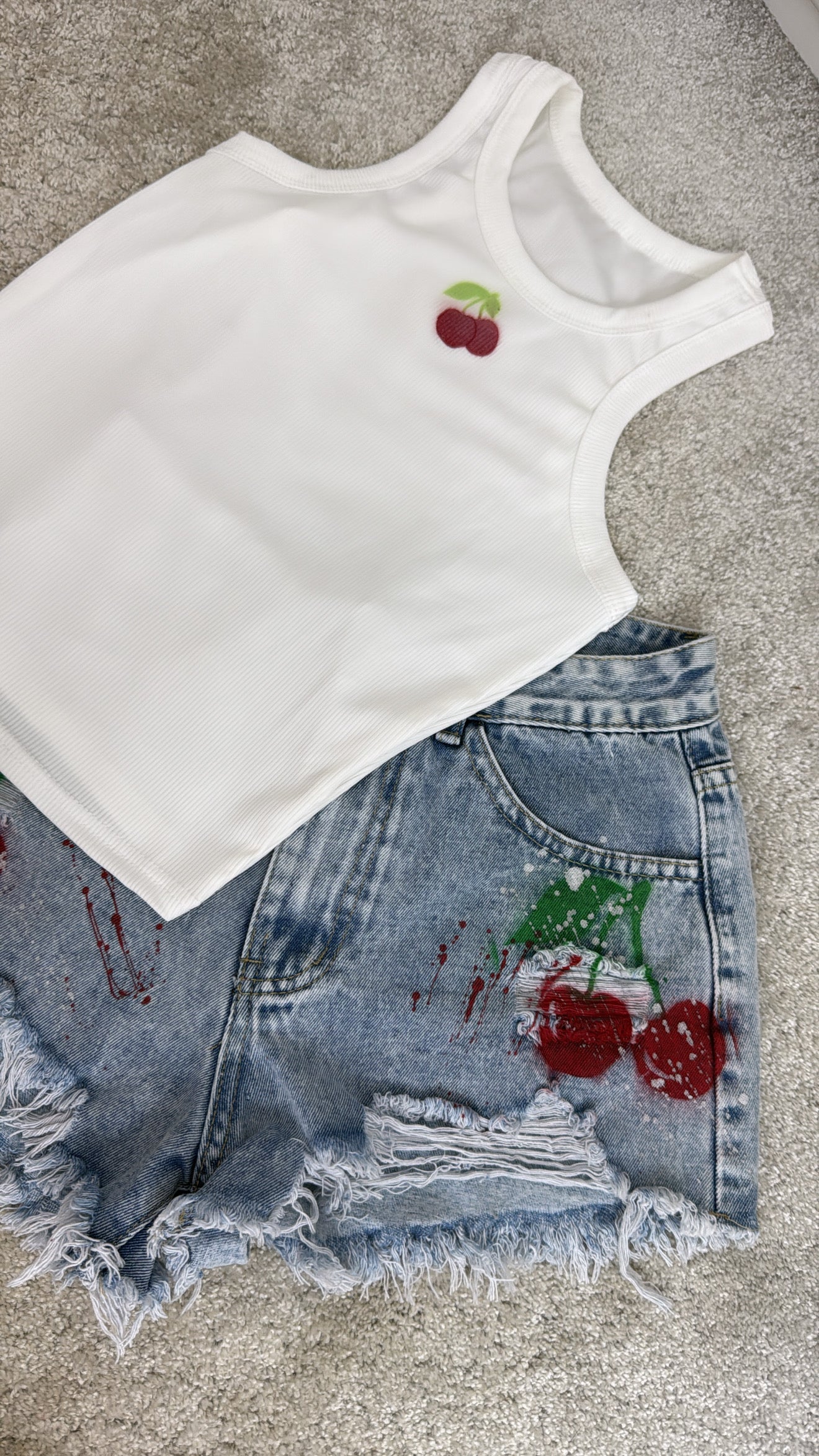 Adults shorts & vest set✨🫶🏽❤️🍒