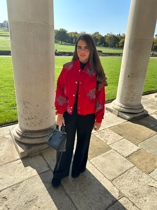 Red heart jacket🍒❤️💋