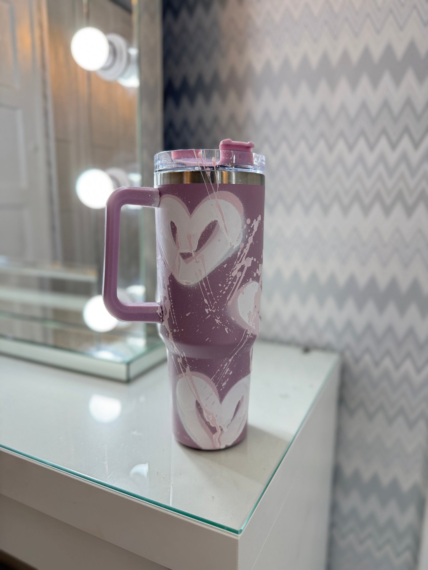 Pink heart cup🩷