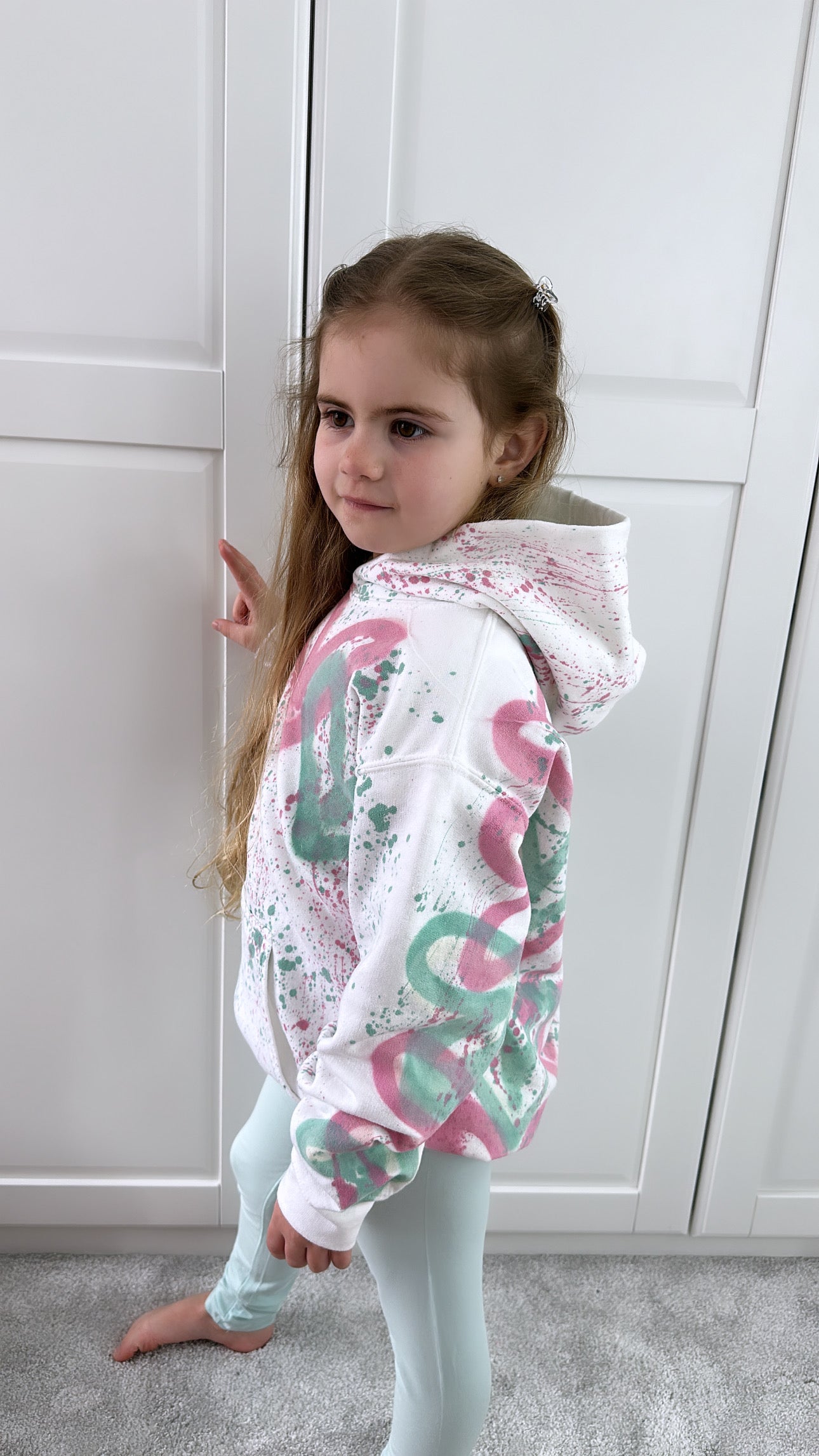 Pink&Mint kids hoodie💚💗