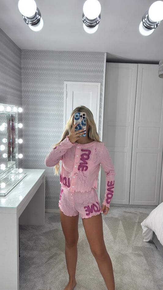 3 piece love pyjama set💕