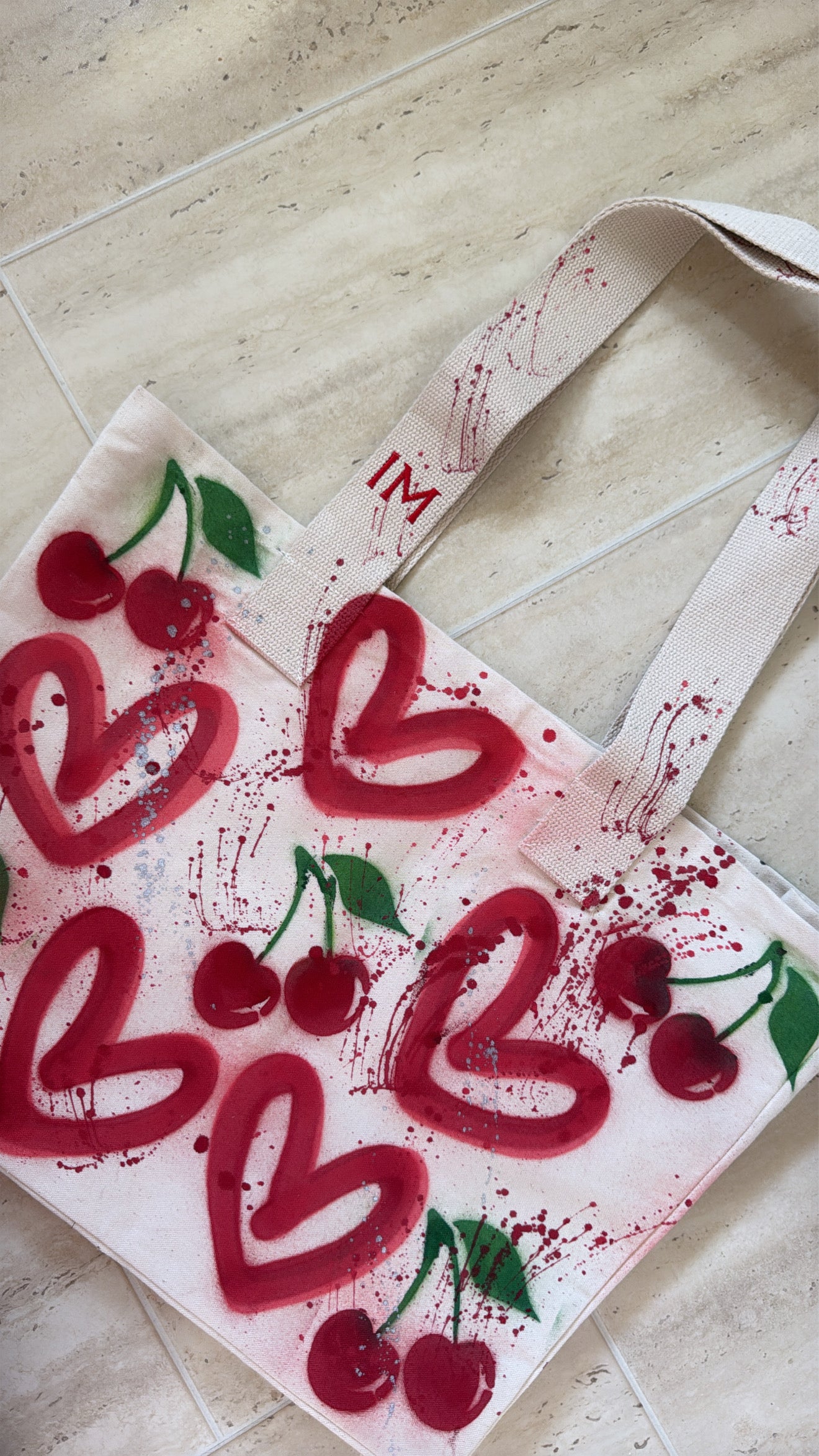 Cherry tote bag✌🏼🍒