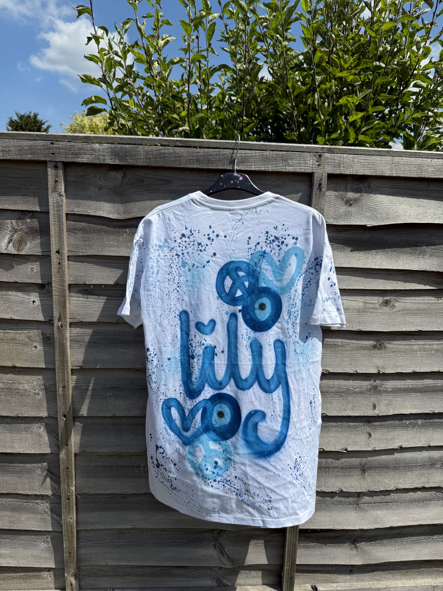 Personalised evil eye T-shirt🧿💙🩵