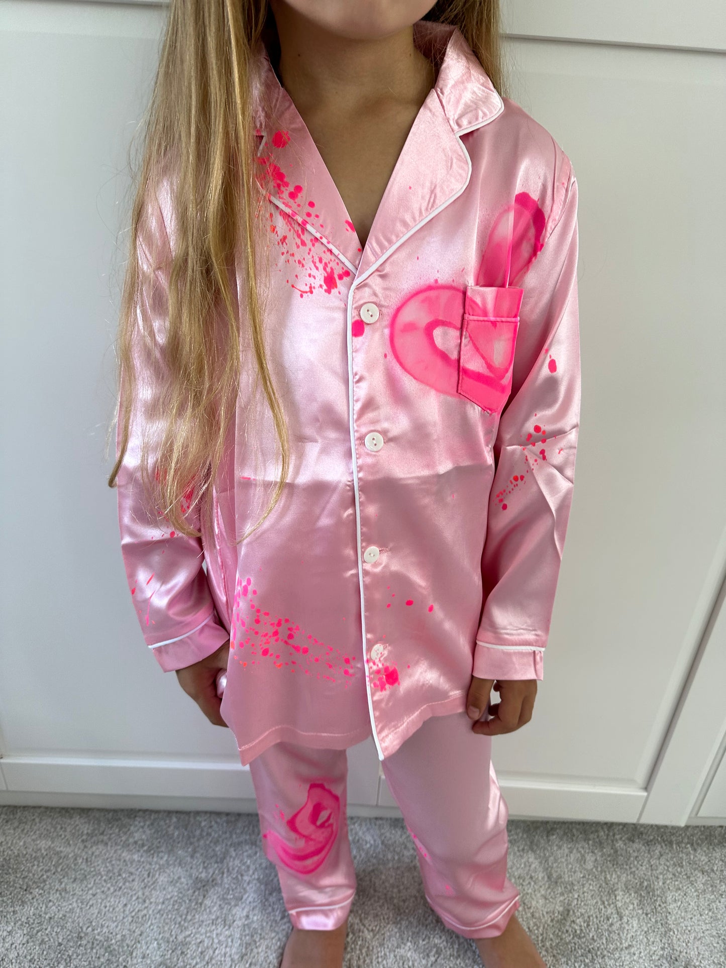 Kids silk pyjamas🩷🪩