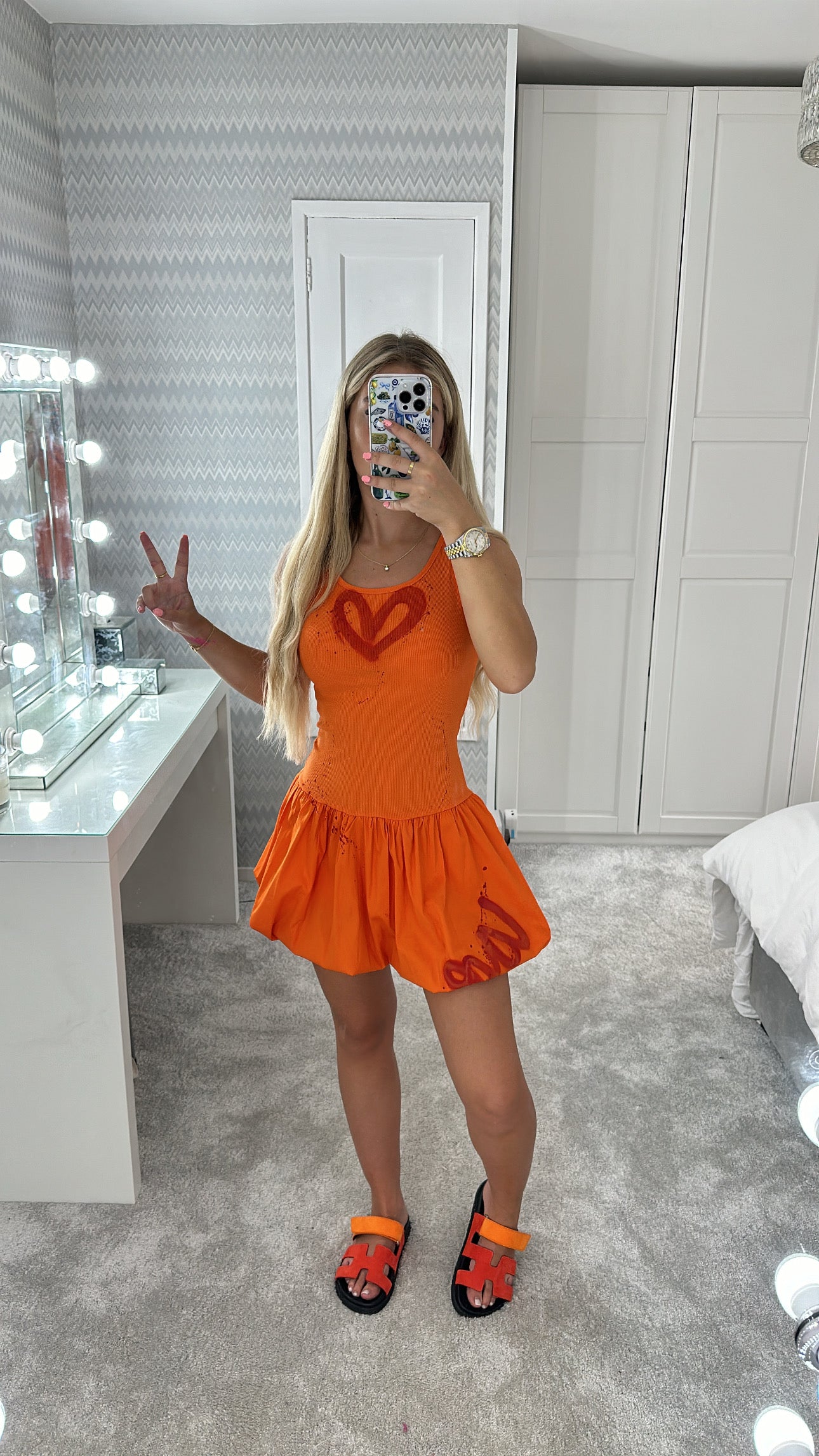 Orange summer dress🧡