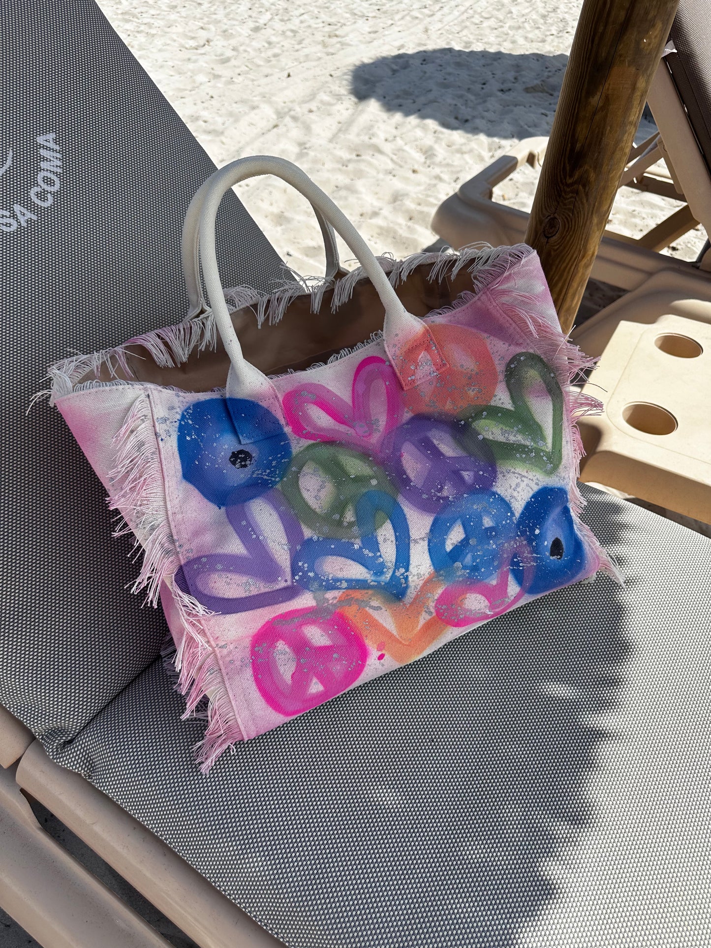 Multicoloured beach bag🌴