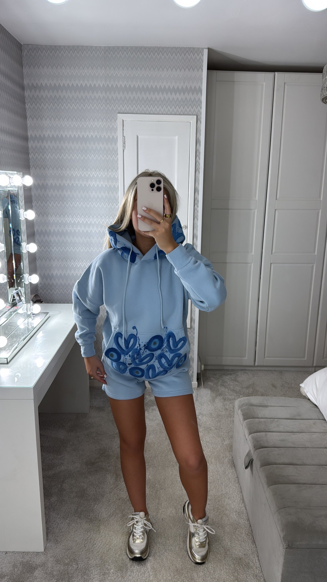 Evil eye short set💙🧿🩵