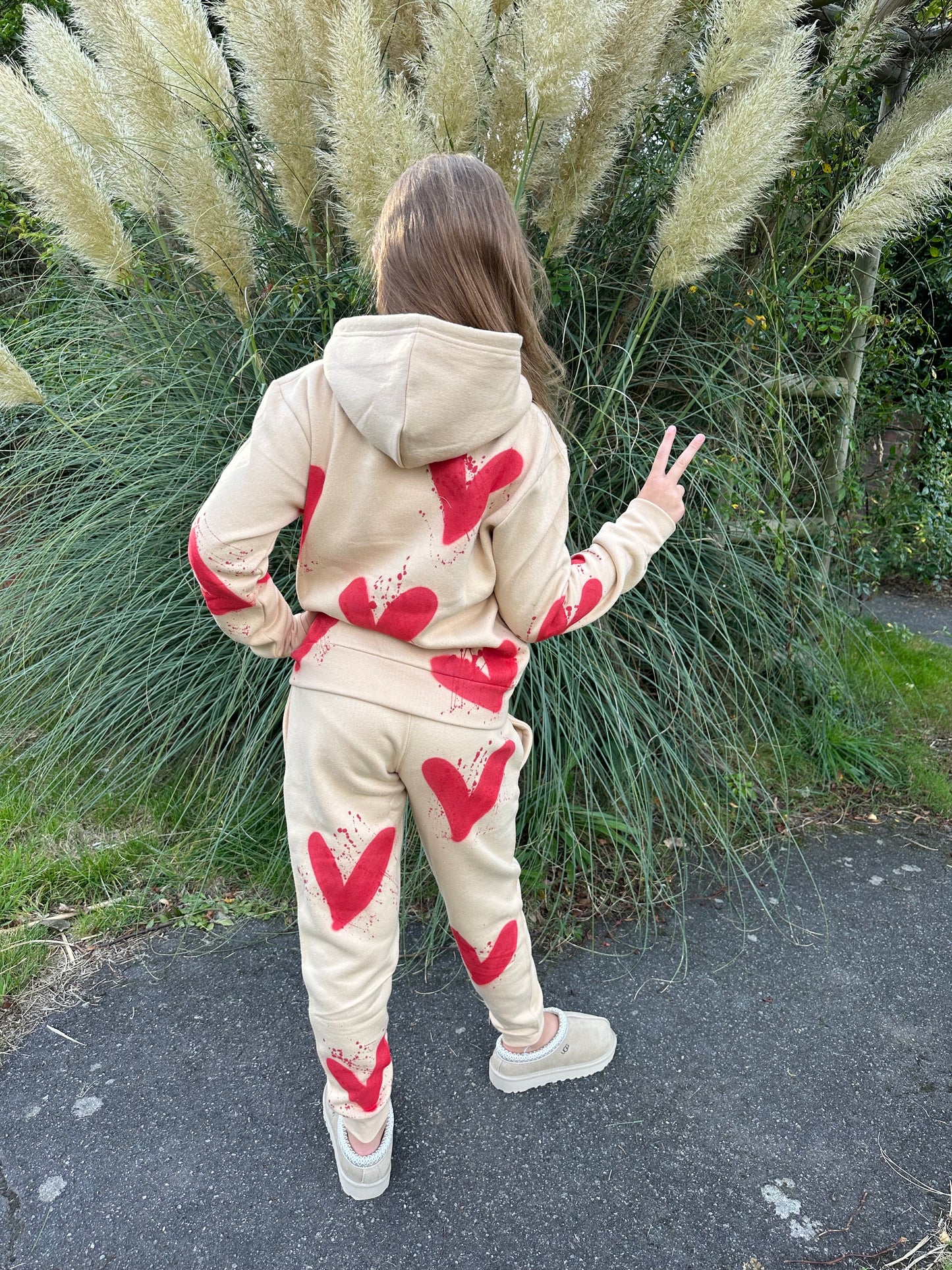 Red heart tracksuit🫶🏽❤️