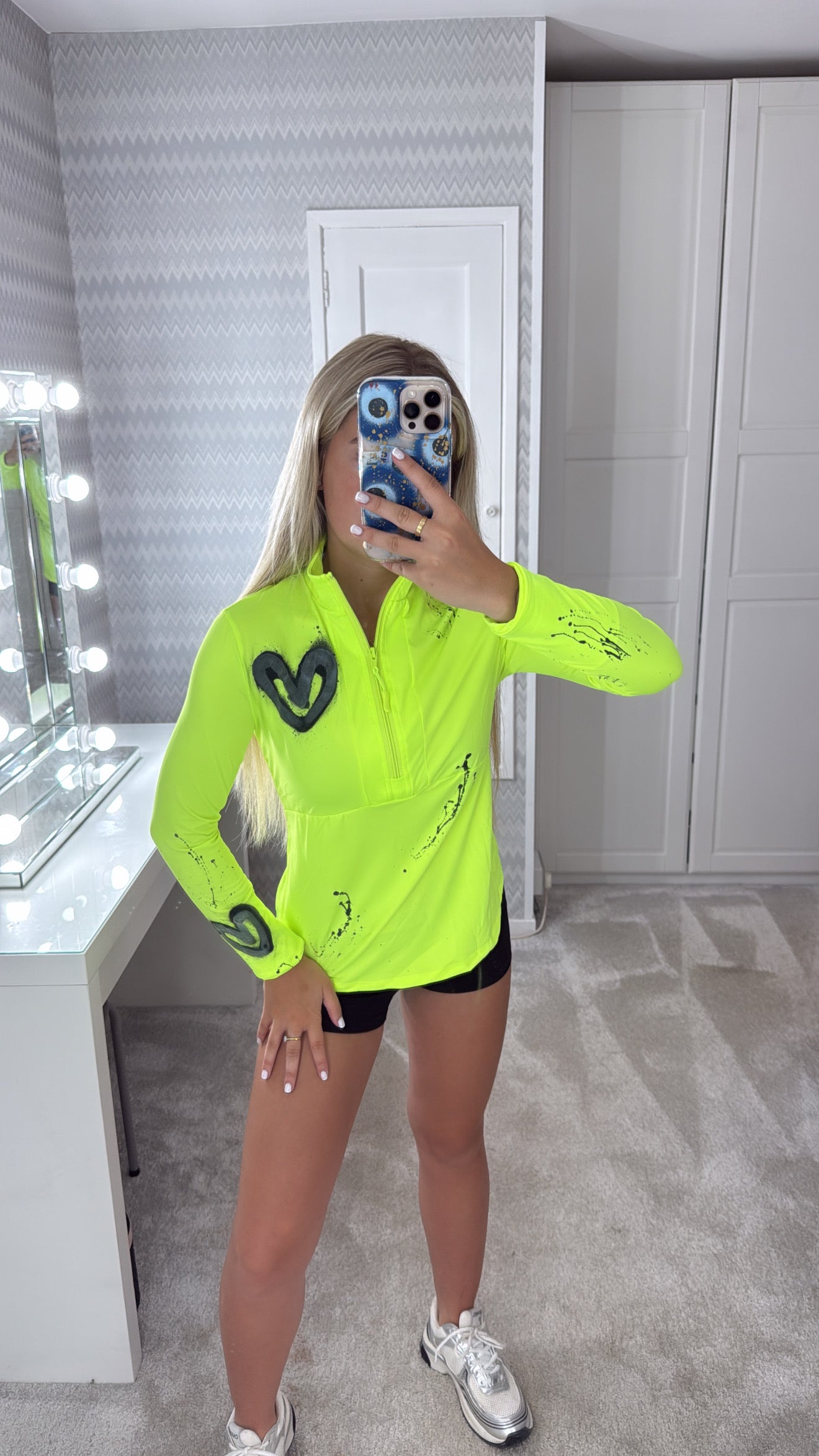 Neon yellow gym top🪩💫