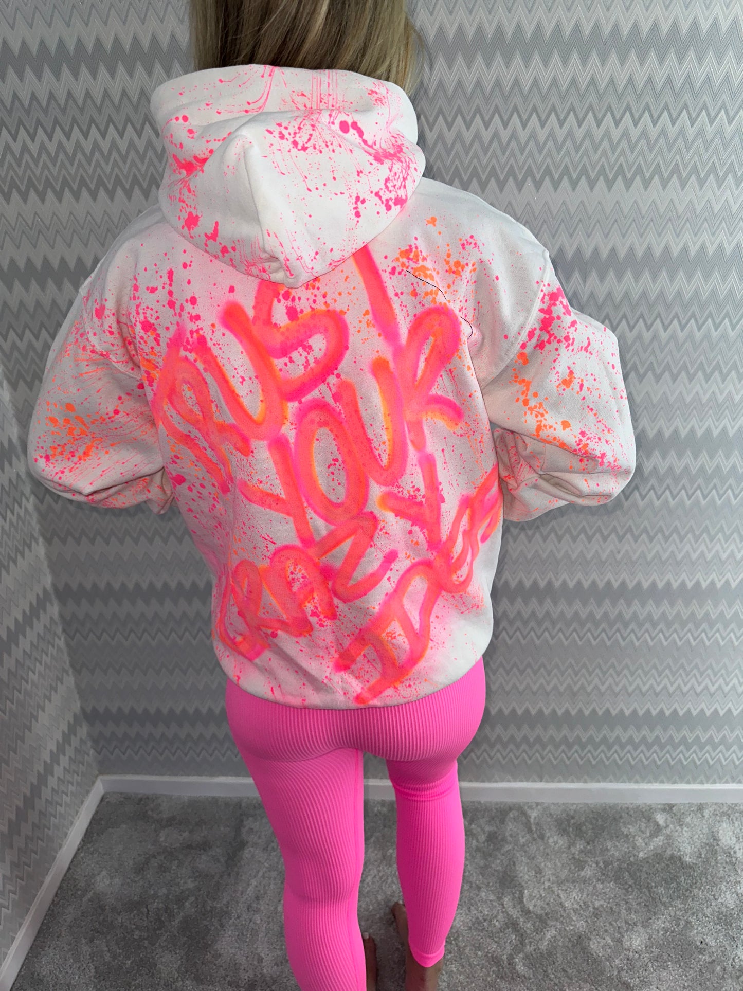 Neon hoodie ‘trust your crazy idea’