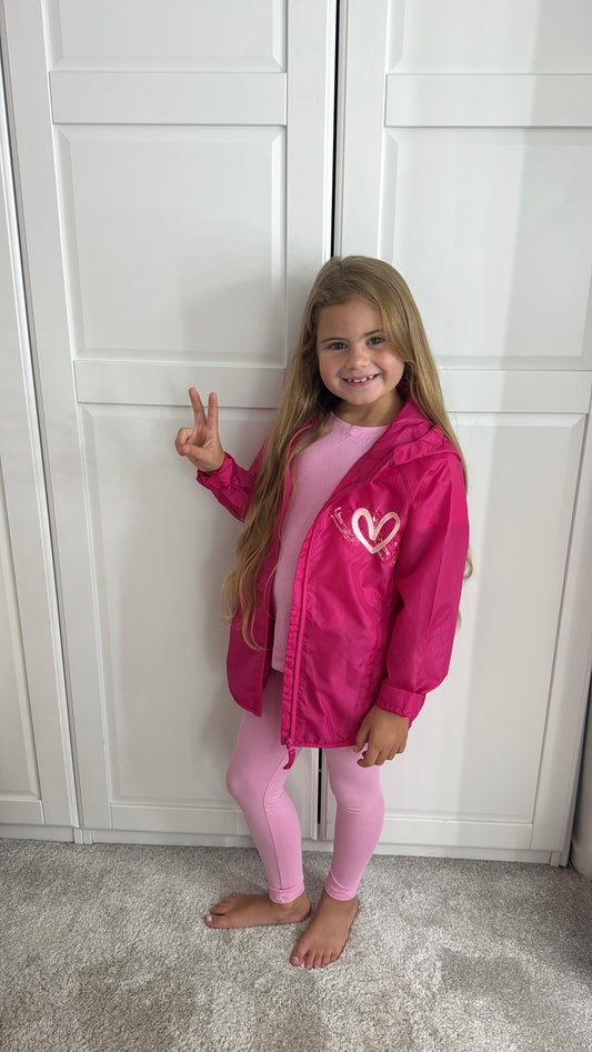 Pink heart windbreaker🩷