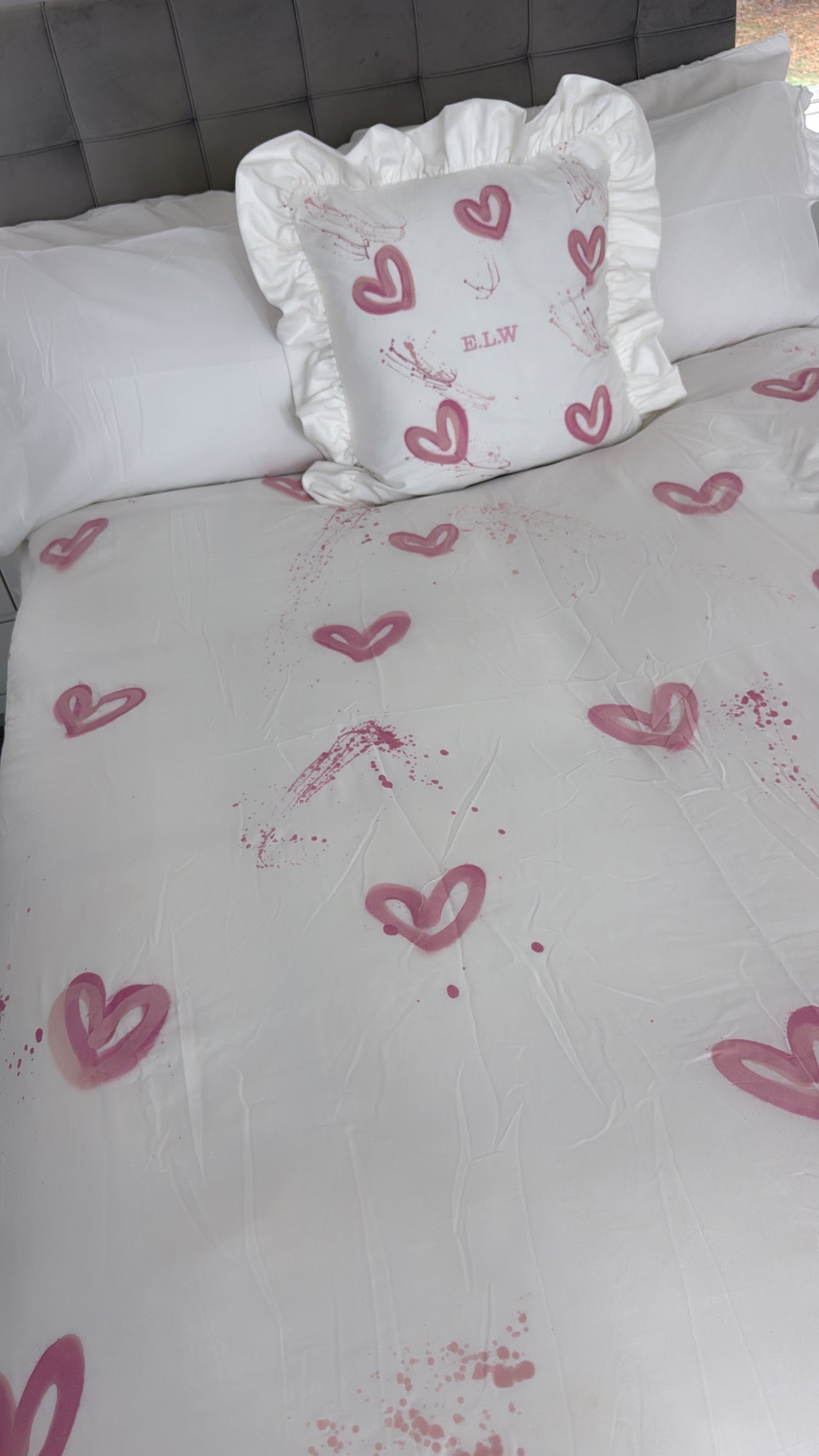 Pink heart bedding set💓🎀🩷🩰