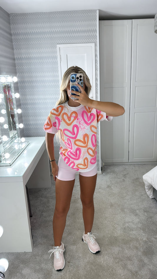 Pink&orange cycling set🫶🏽