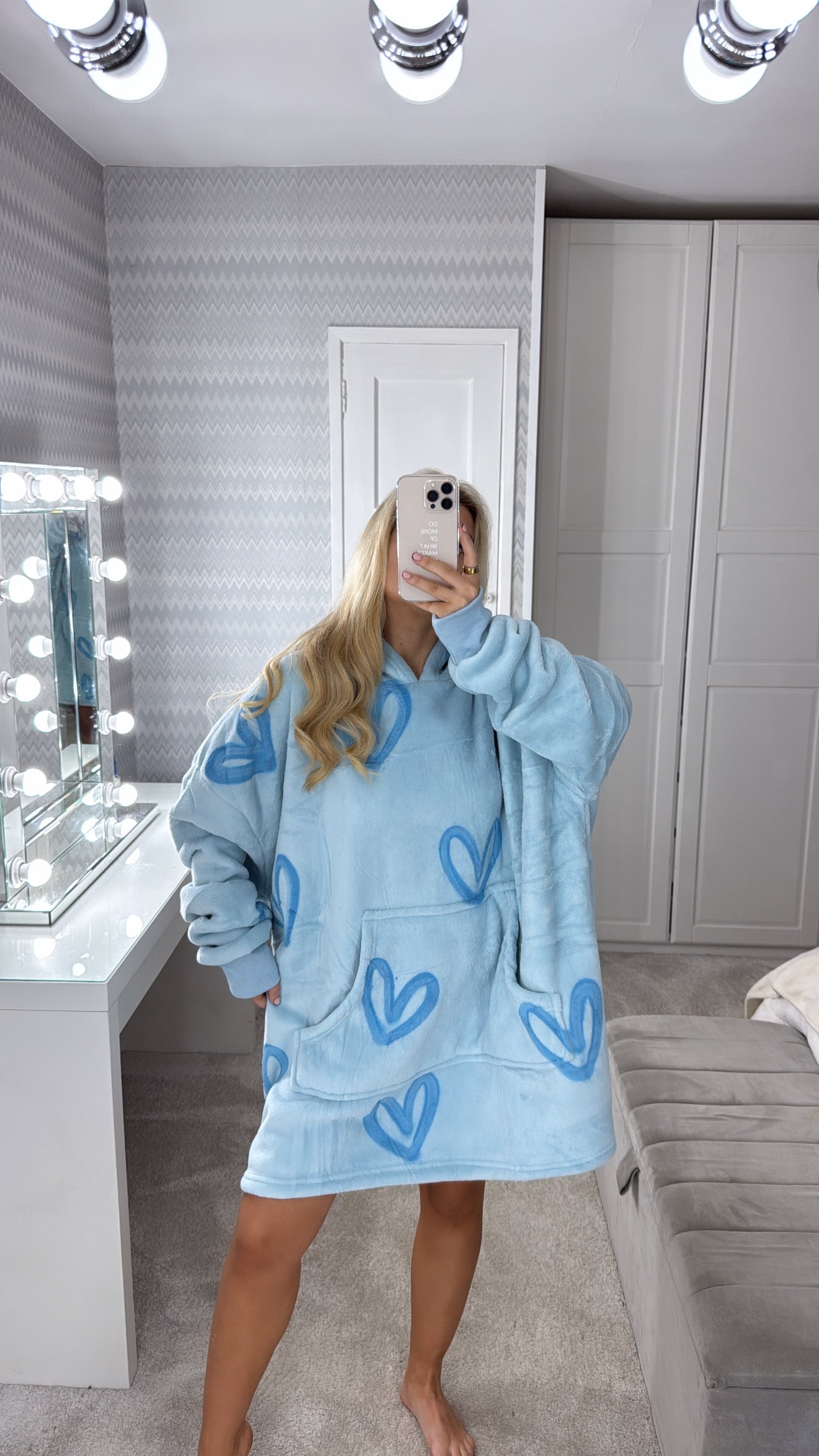 Blue heart blanket hoodie 🩵💙
