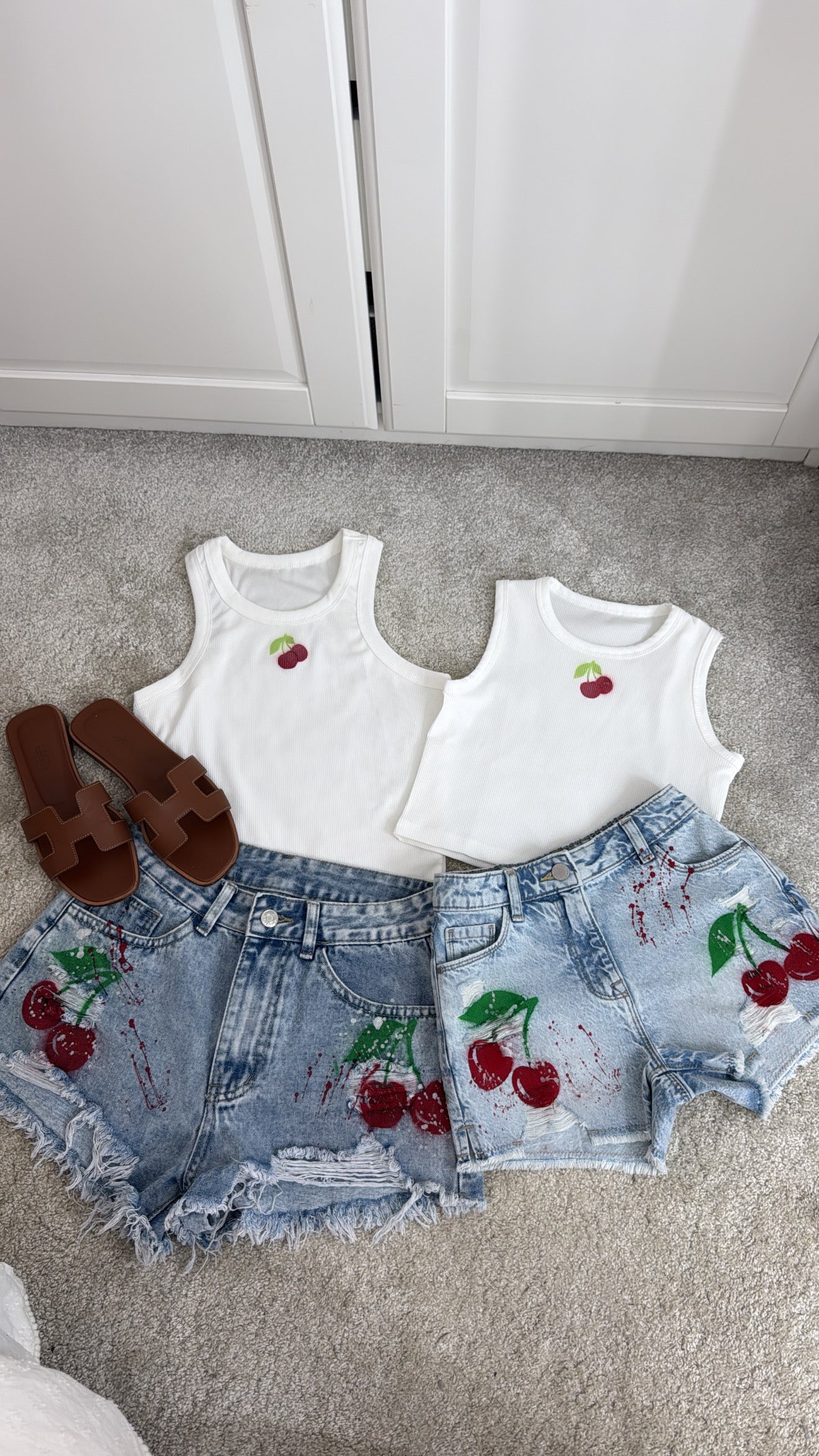 Kids Vest&short set 🍒❤️