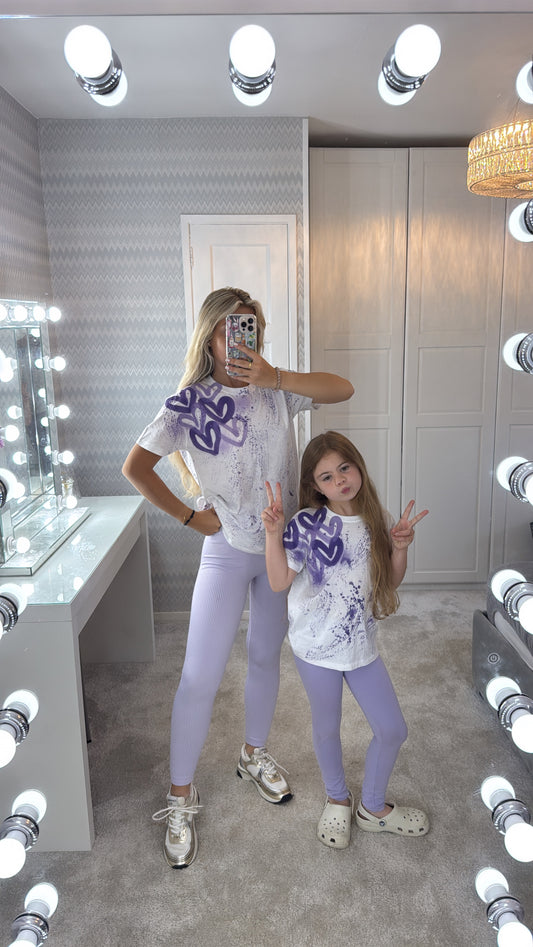 Kids purple legging set💜🦄