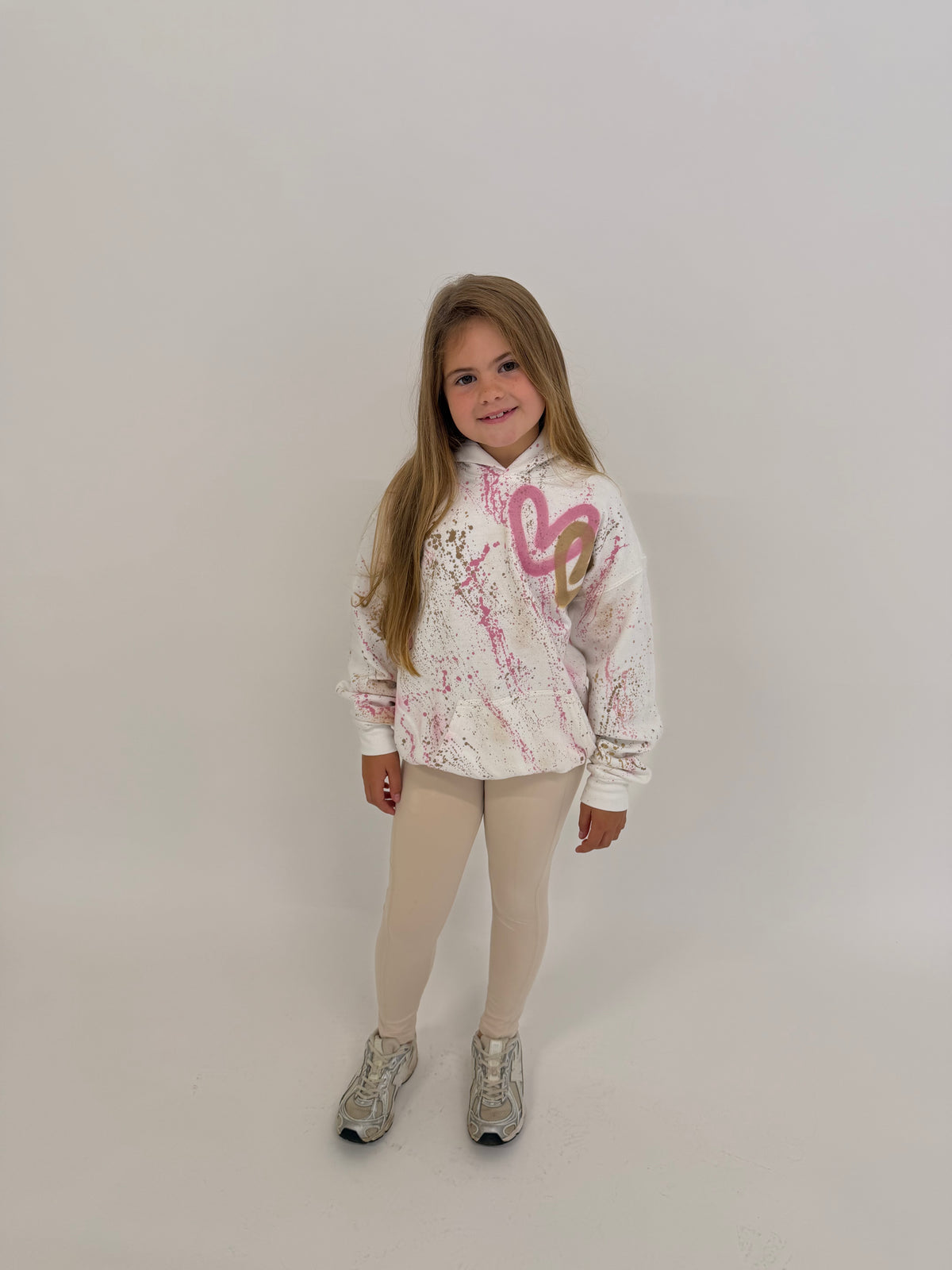 Pink&beige kids legging set💗🍦