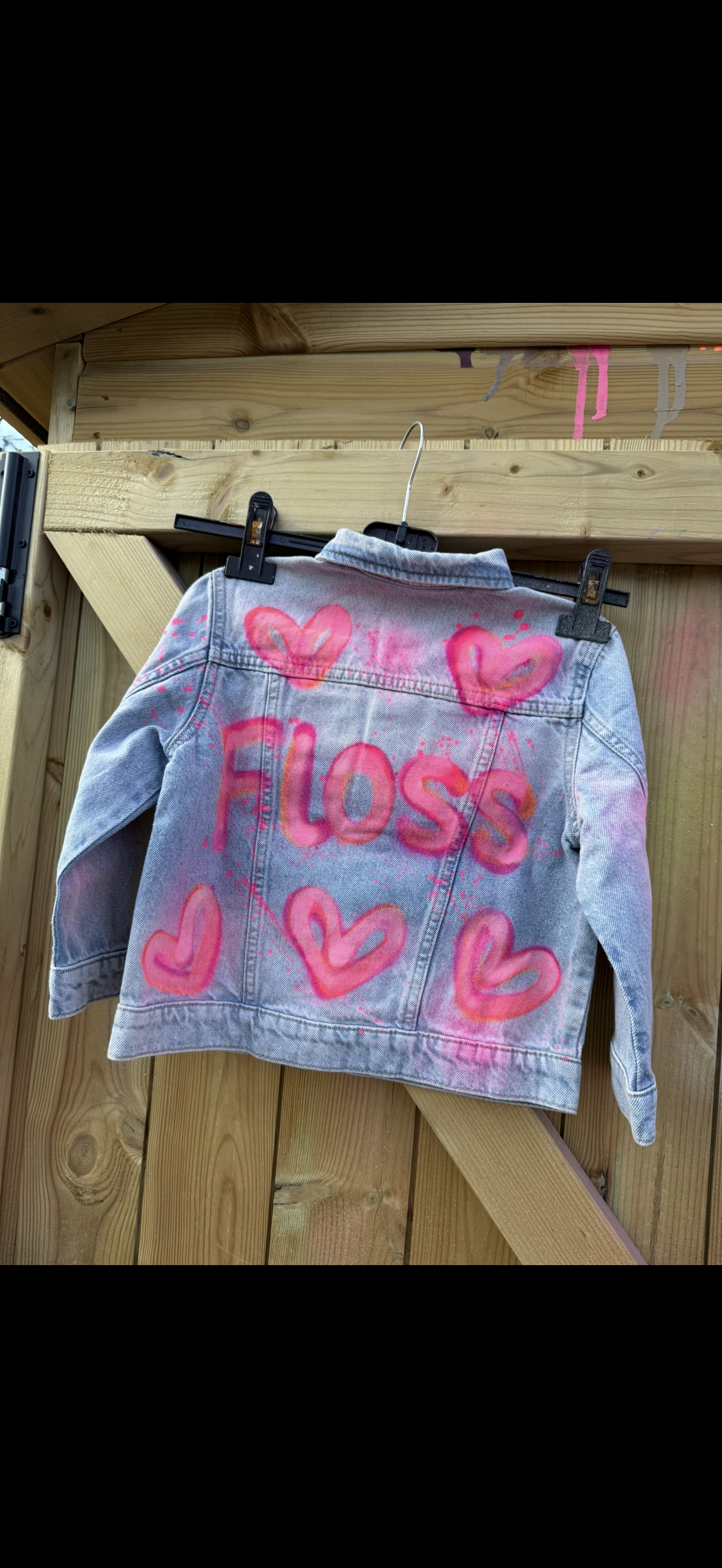 Personalised neon jacket🪩💕