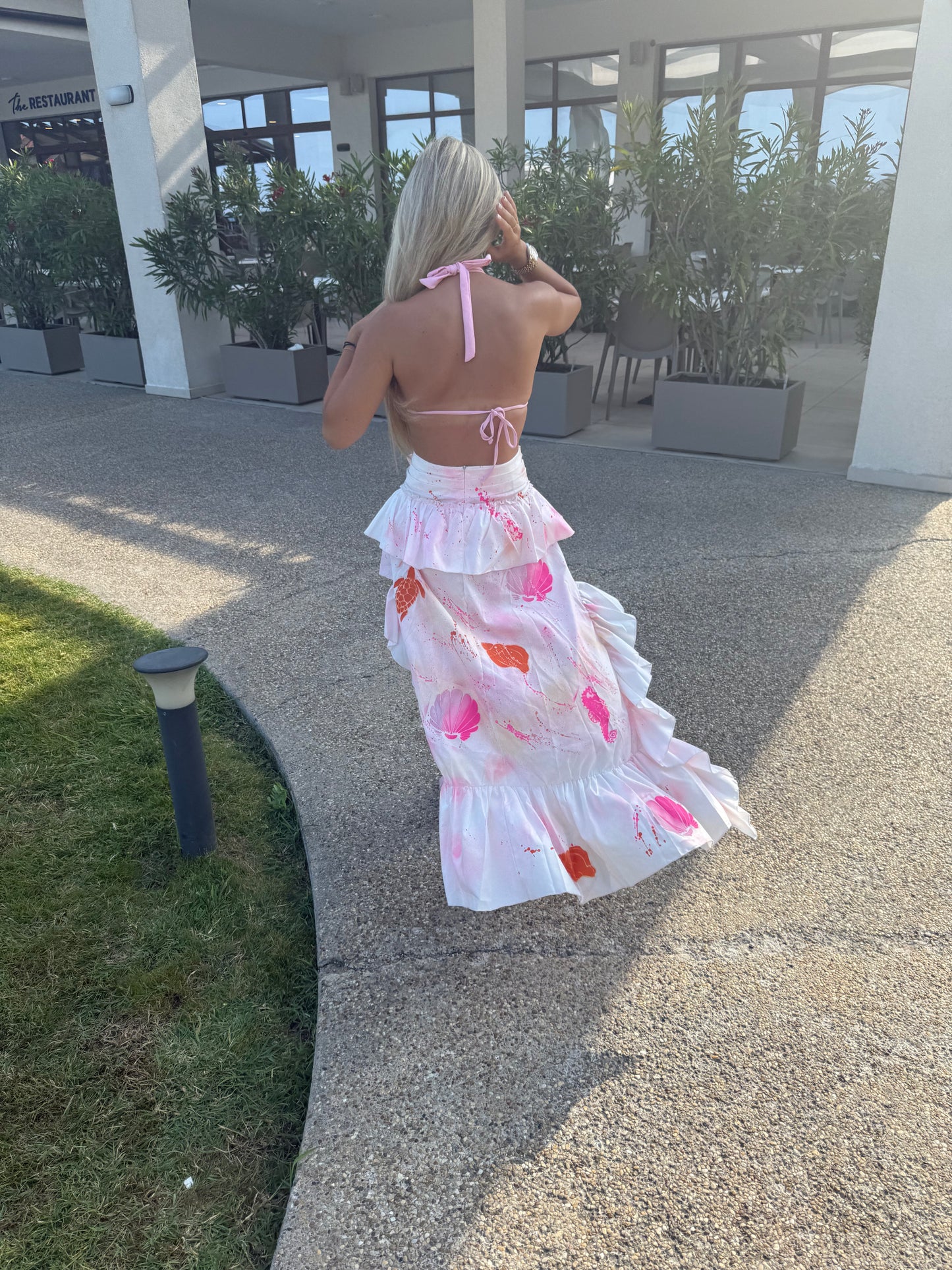 Under the sea beach skirt🧡🪸🐚🩷🌊
