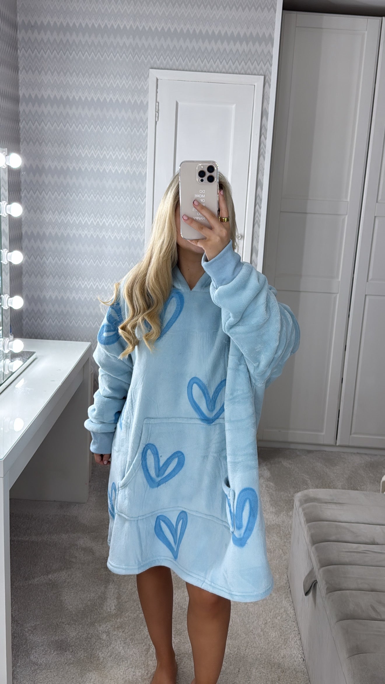 Blue heart blanket hoodie 🩵💙