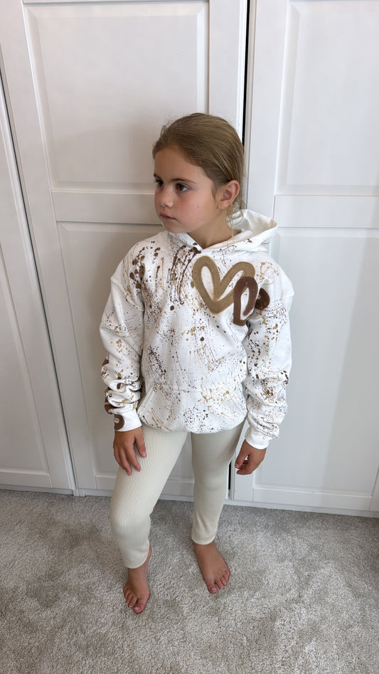 Kids beige legging set💫🤎