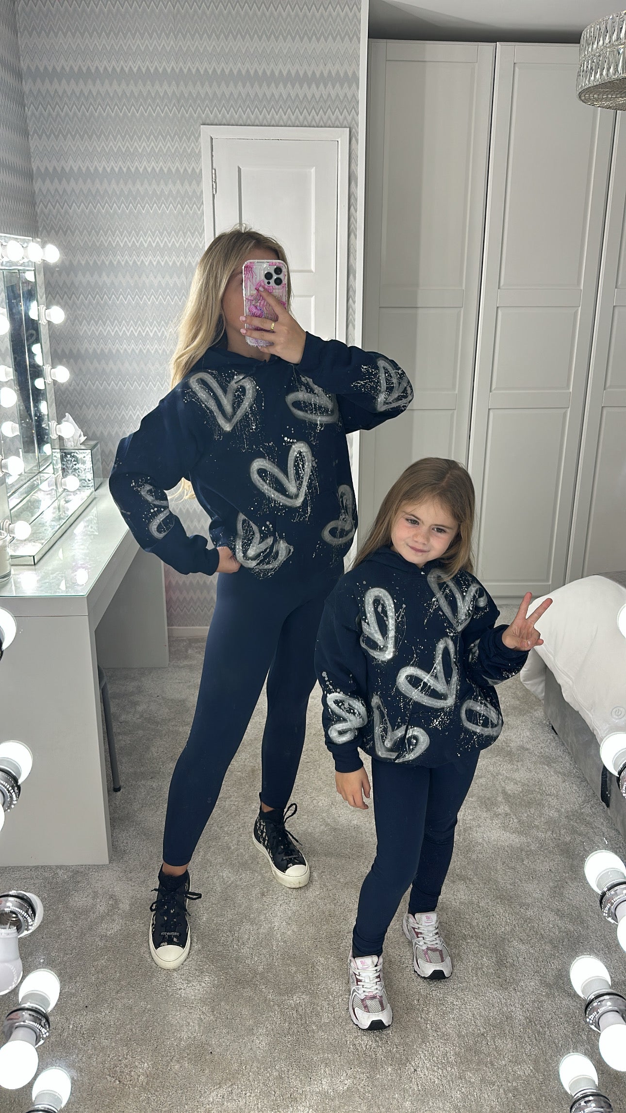 Kids navy legging set💙🪩