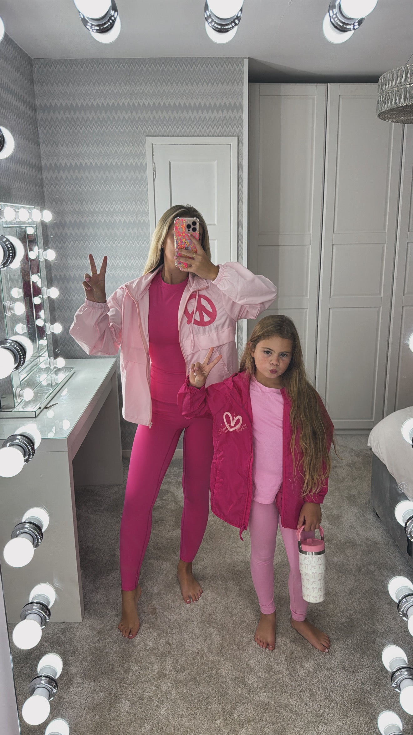 Pink heart windbreaker🩷