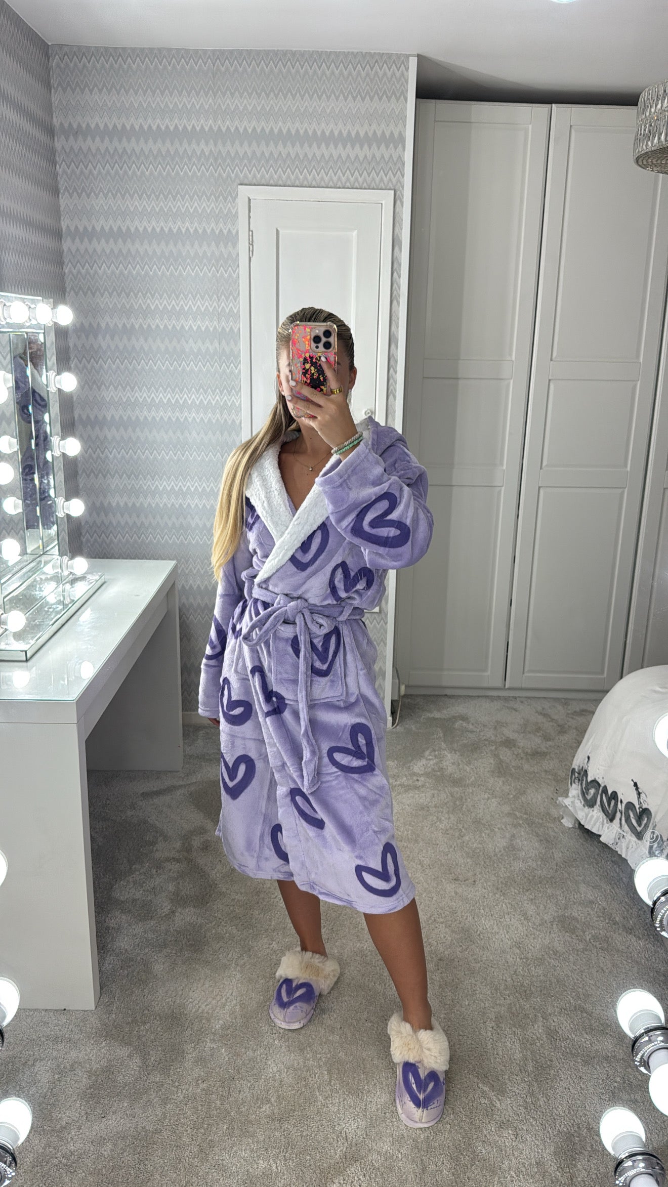 Purple heart dressing gown💜
