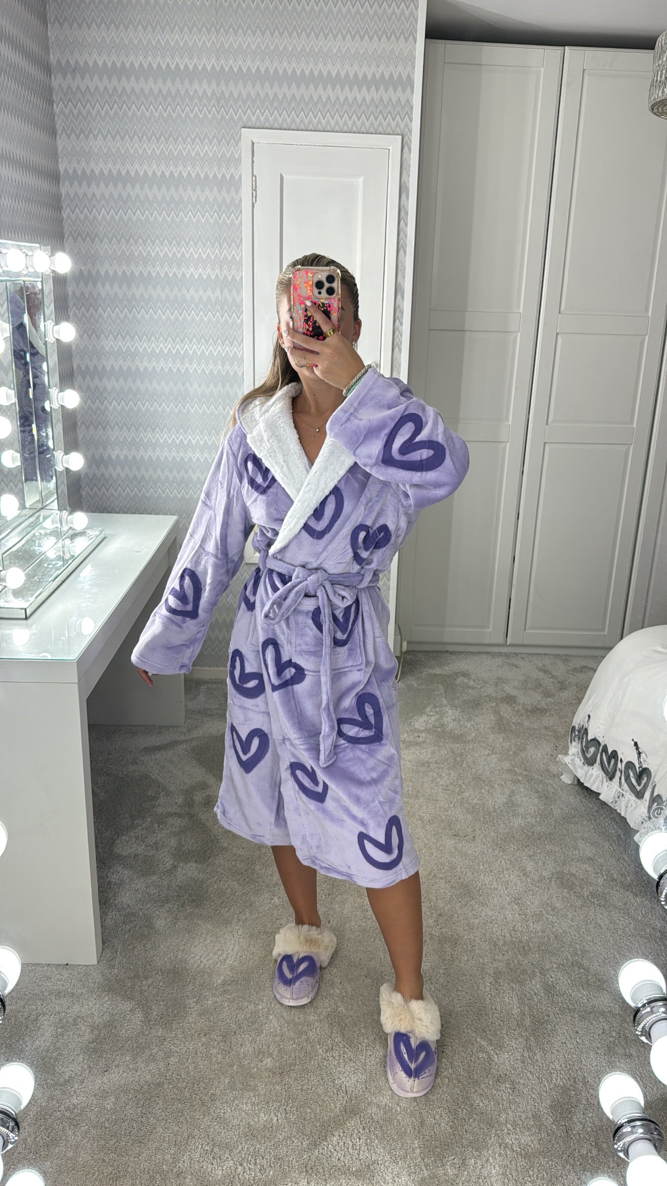 Purple heart dressing gown💜