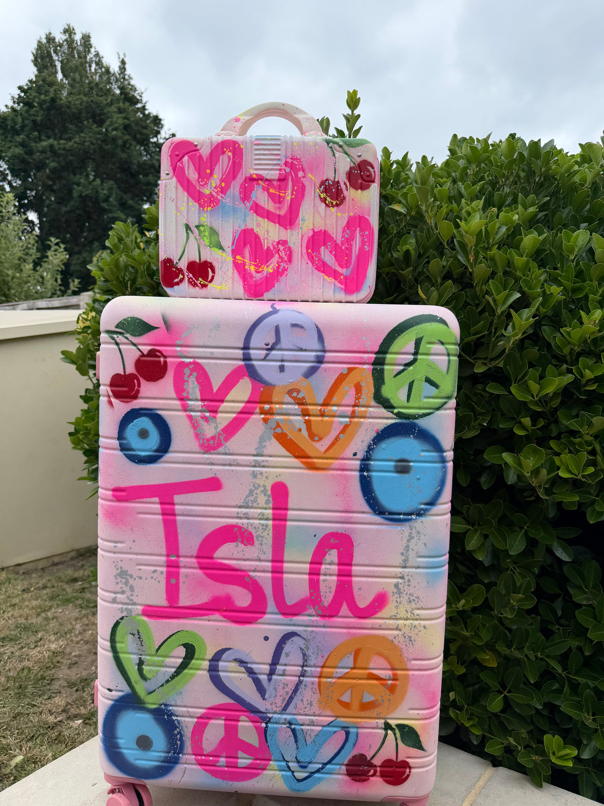 Travel set suitcase&travel vanity💖🫶🏽🌴