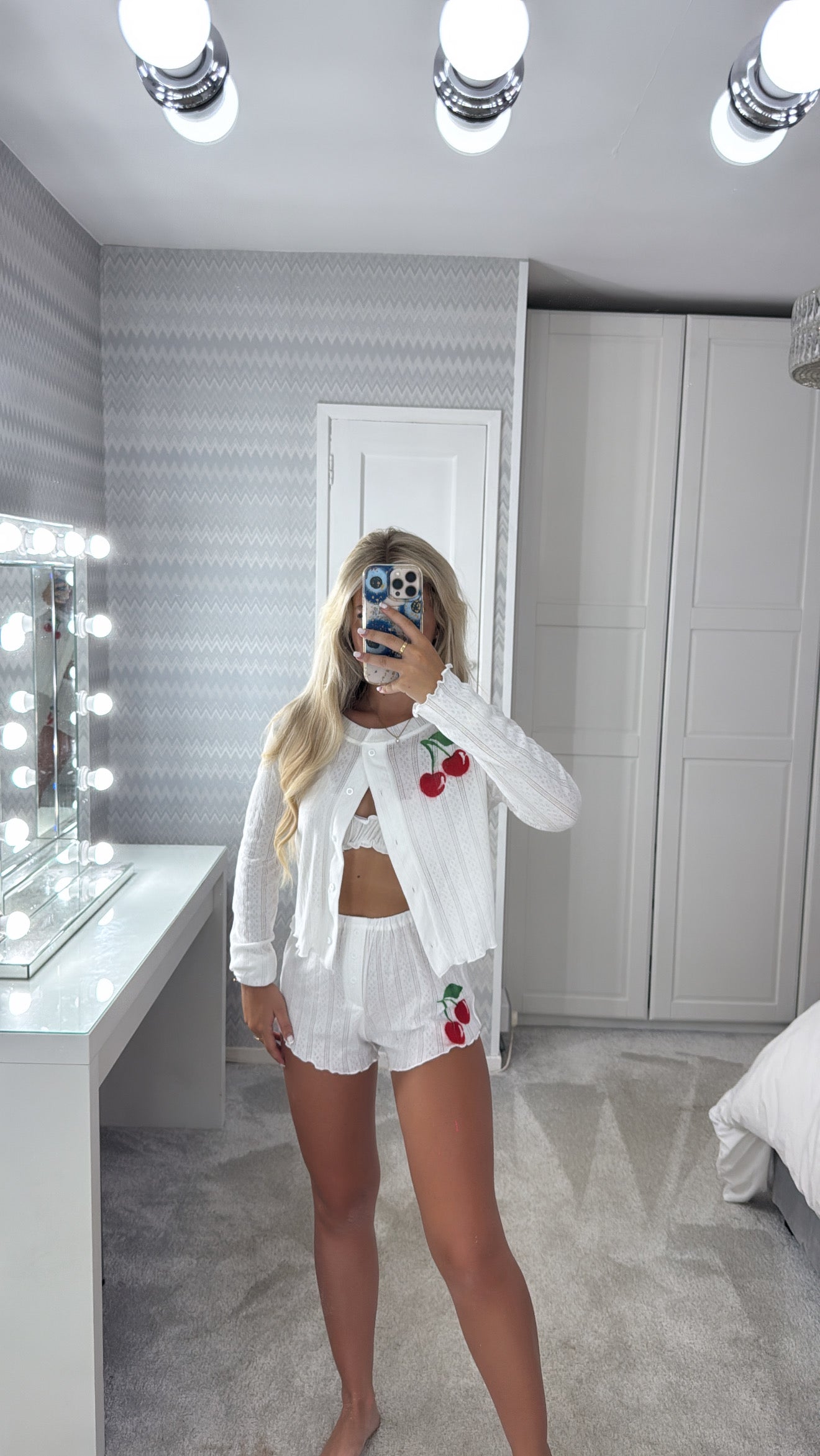 3 piece cherry pyjama set🍒