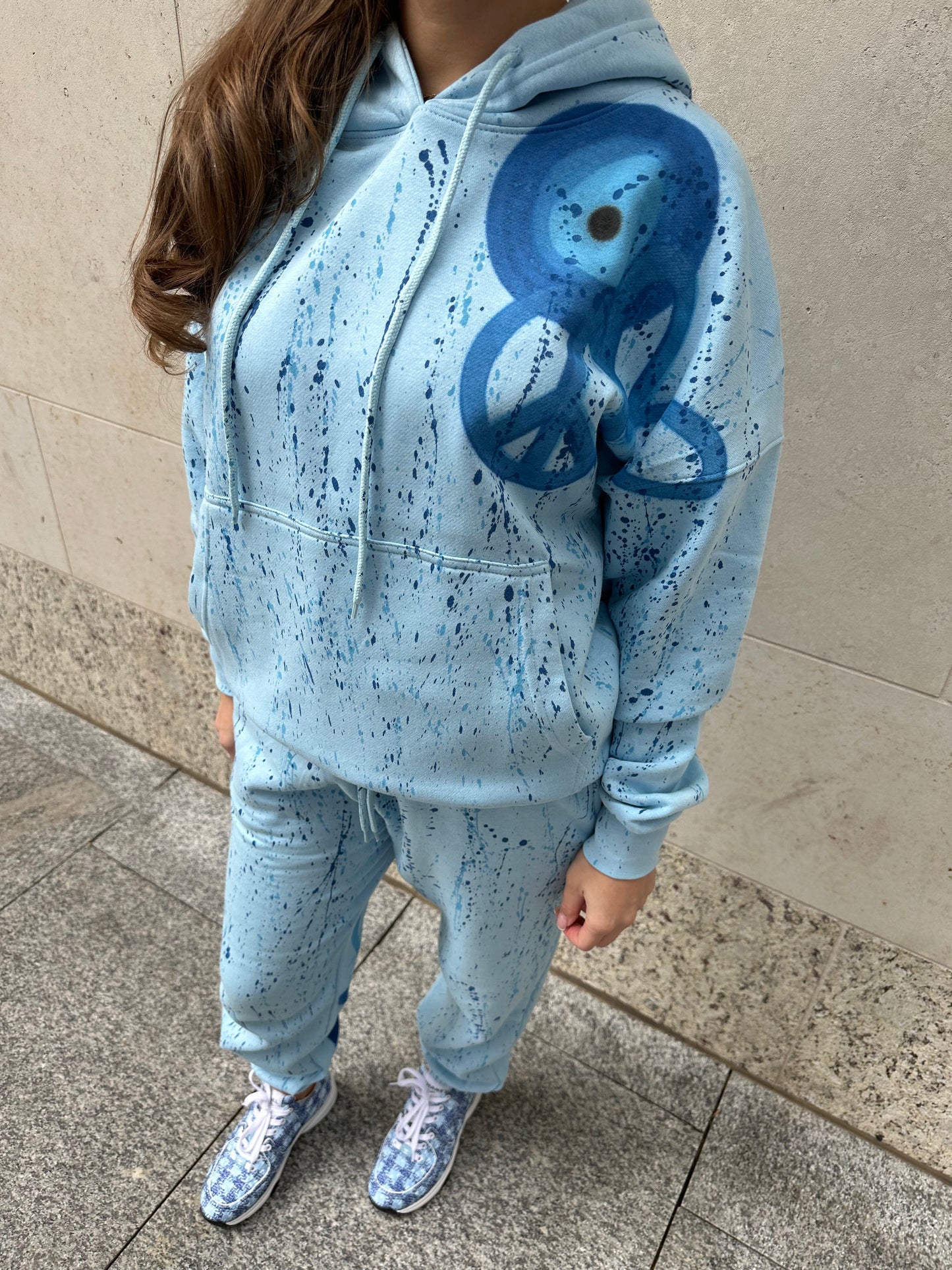 Blue evil eye tracksuit🧿🪬💙