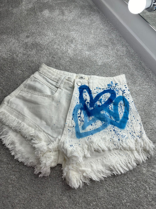 Blue heart shorts💙🩵