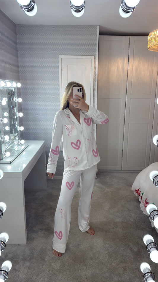 Pink heart pyjamas 💕