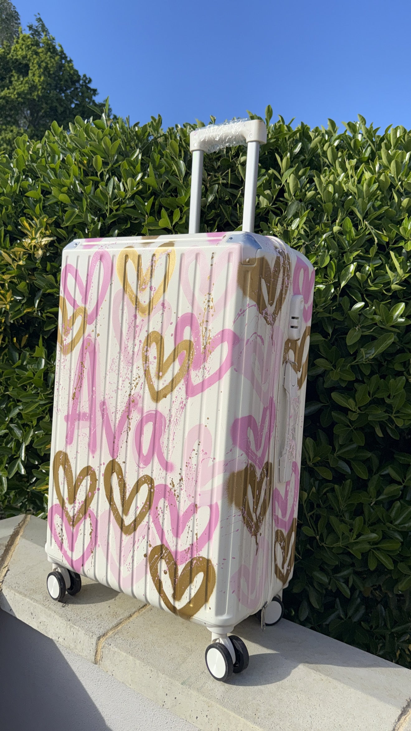 Pink&gold suitcase💕☁️
