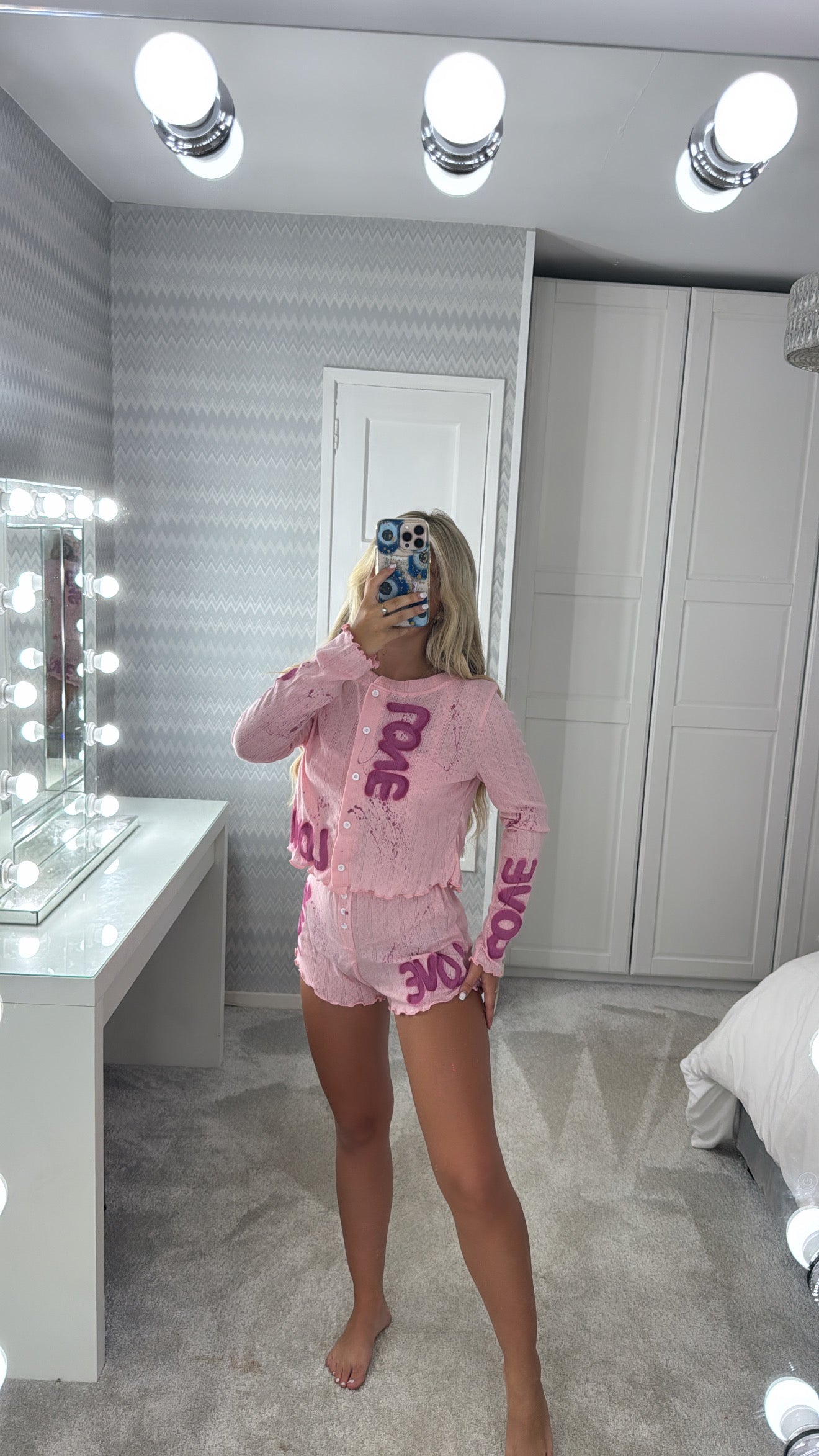 3 piece love pyjama set💕