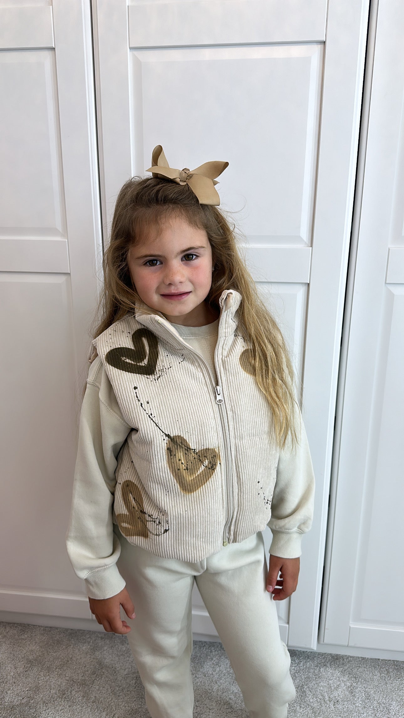 Beige heart body warmer🤎🫶🏽