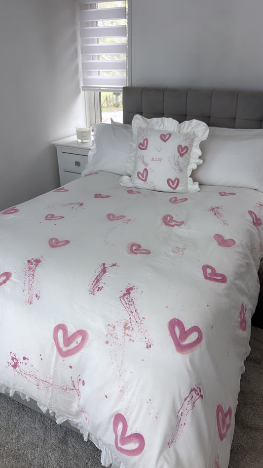 Pink heart bedding set💓🎀🩷🩰
