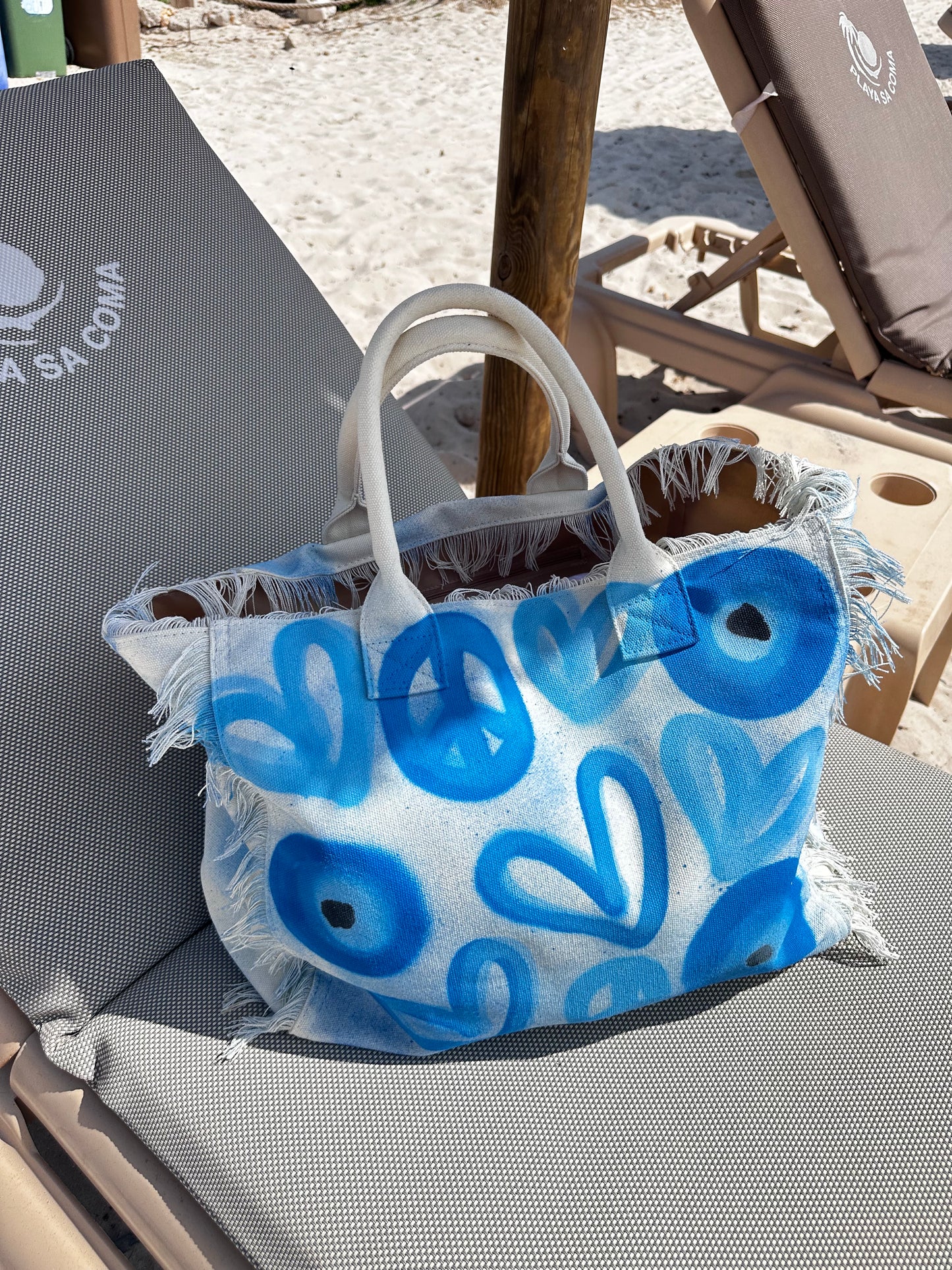 Evil eye beach bag🧿💙🩵