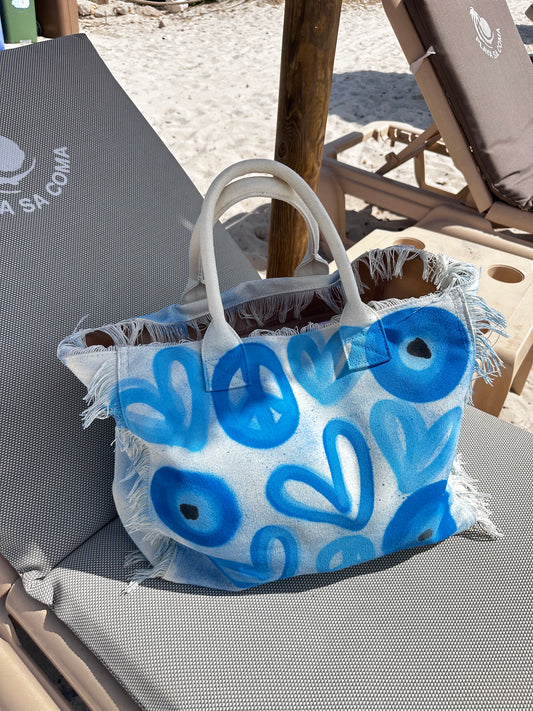 Evil eye beach bag🧿💙🩵