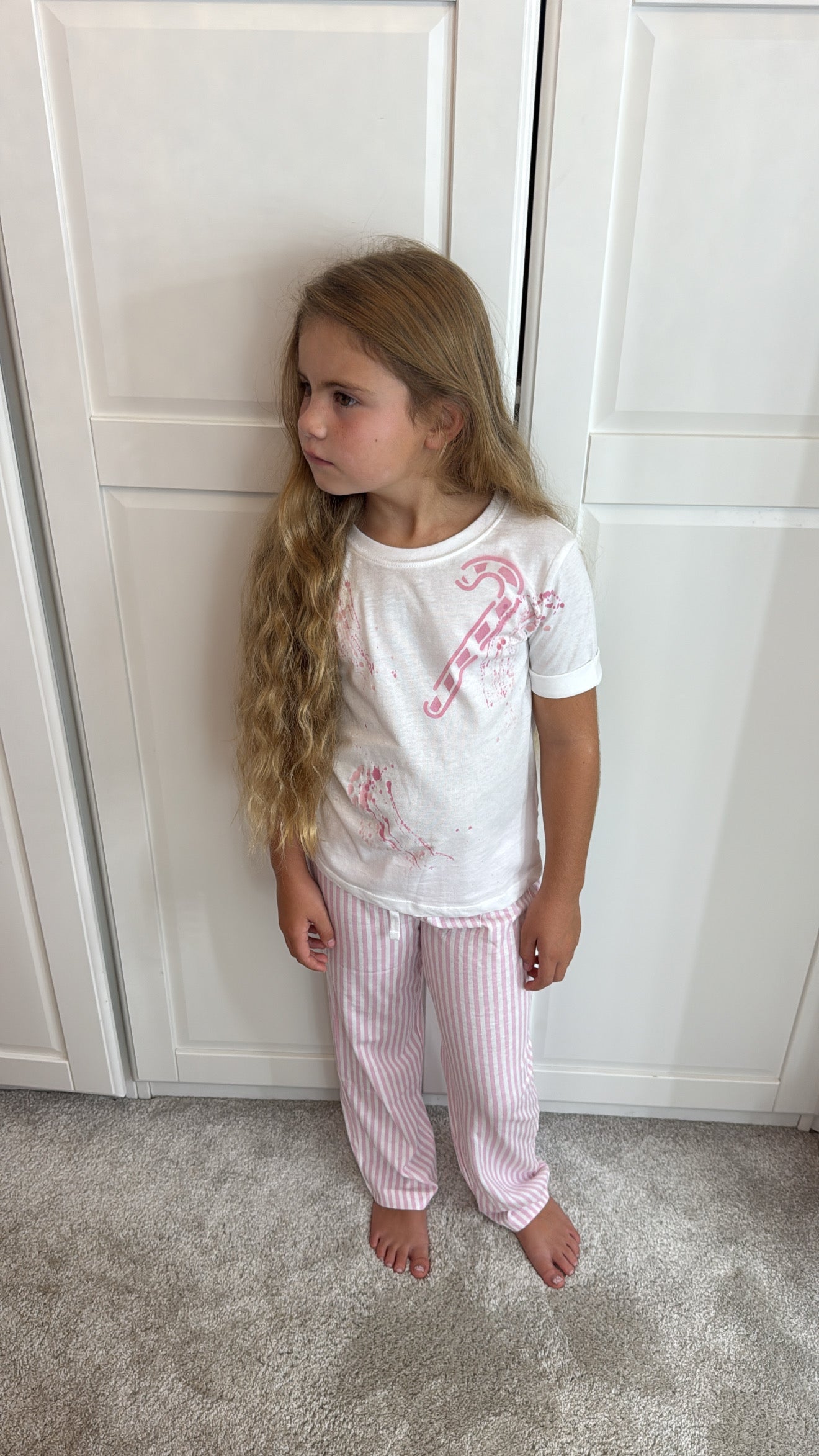 Kids candy cane pyjamas💕