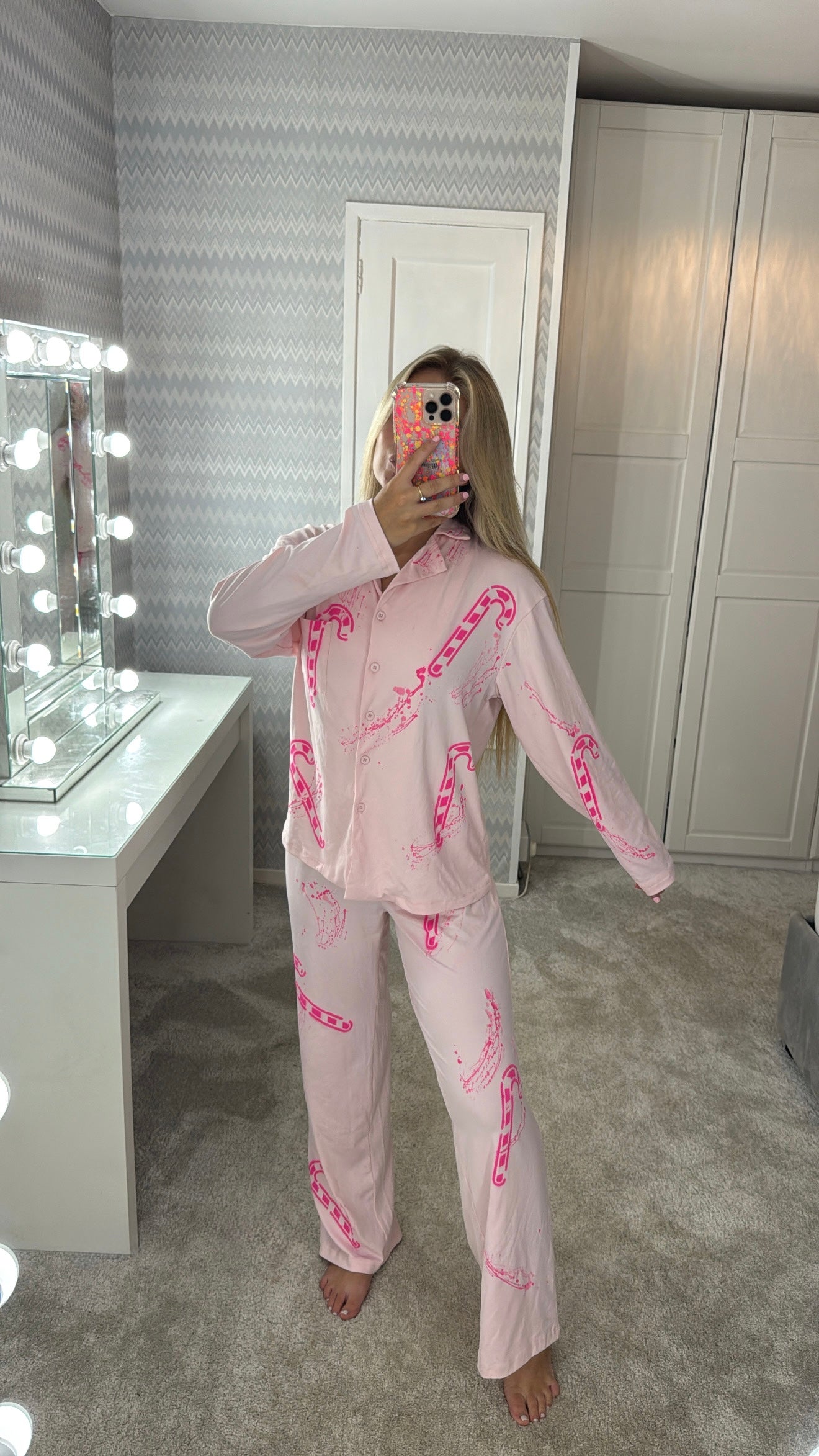 Candy cane pyjamas💕