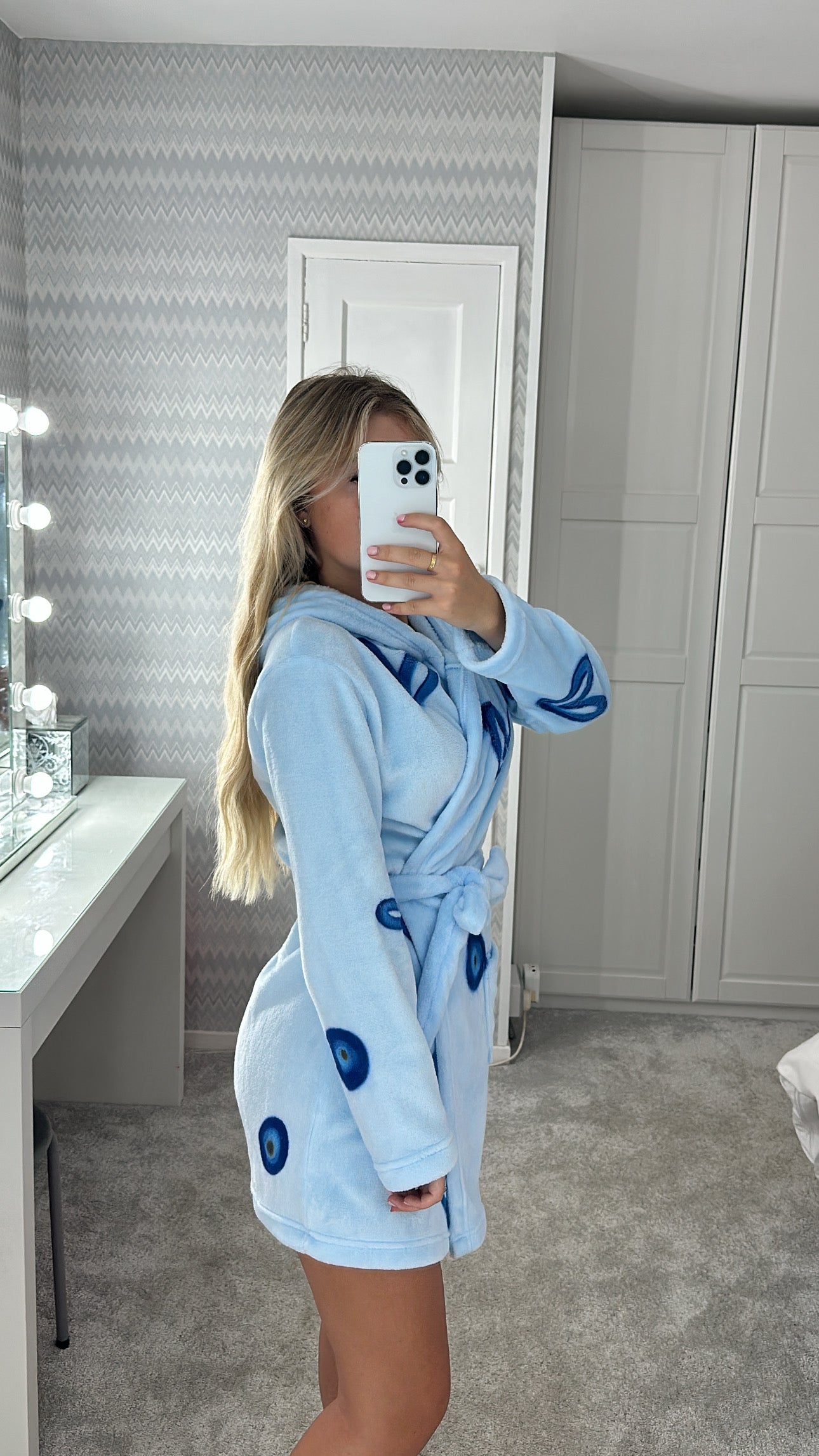 Blue evil eye dressing gown🩵✌🏼💙🧿