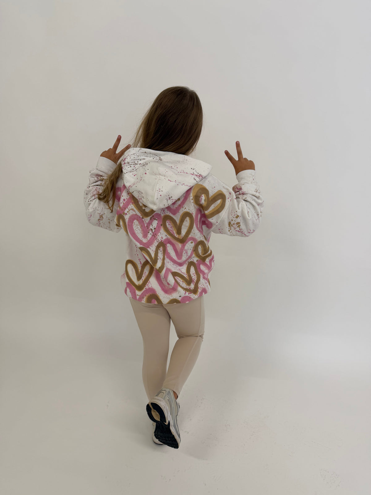 Pink&beige kids legging set💗🍦