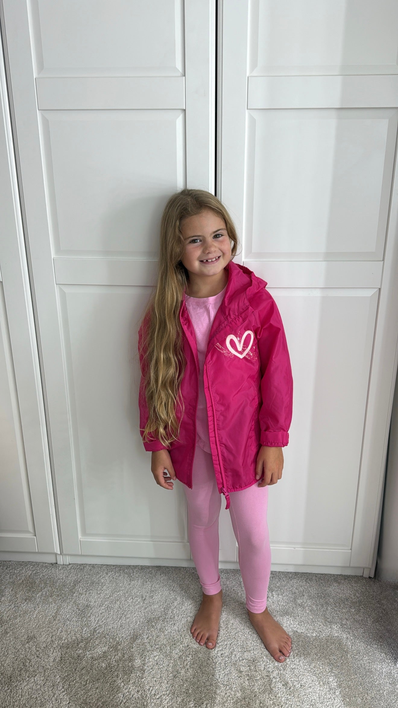 Pink heart windbreaker🩷