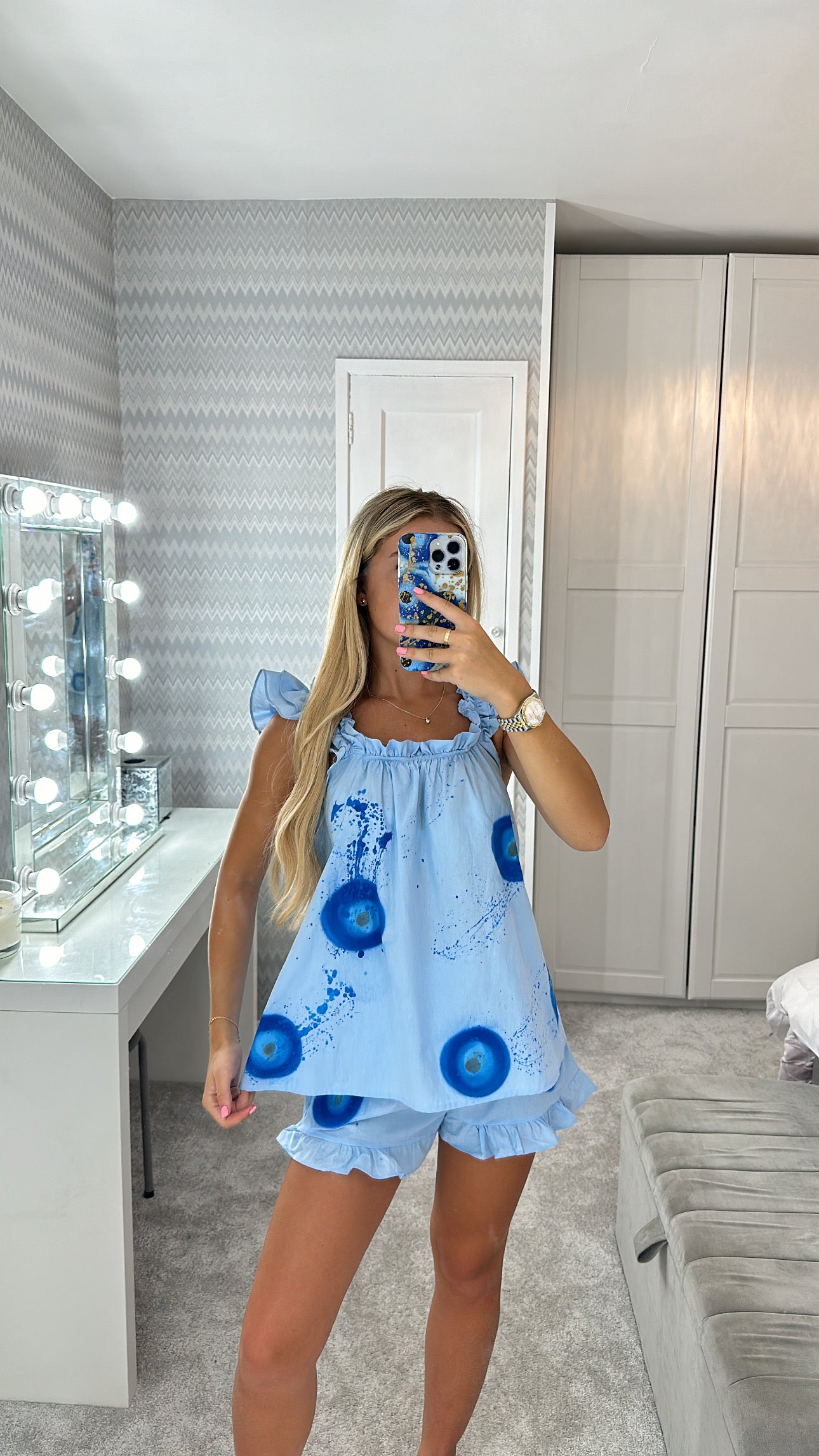 Evil eye pyjama set🩵🧿💙