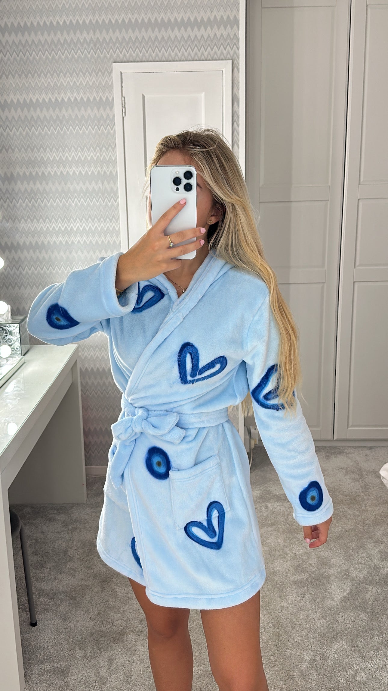 Blue evil eye dressing gown🩵✌🏼💙🧿