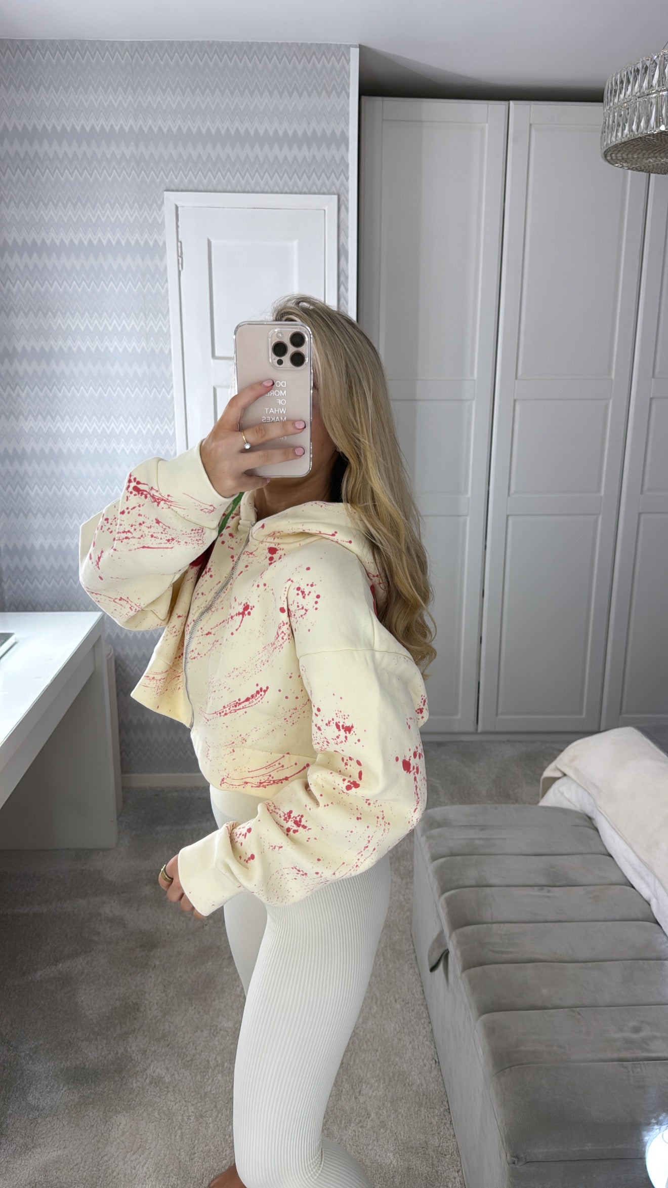Cherry cropped hoodie🍒❤️