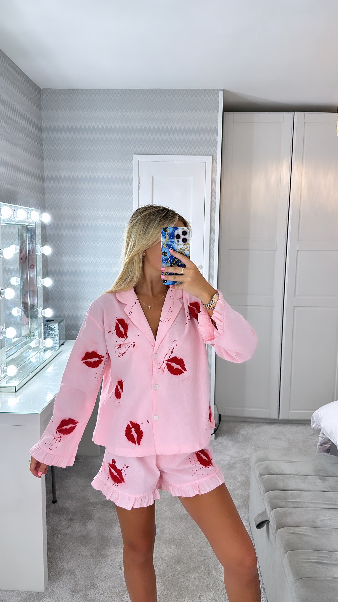 Pink lips pyjama set🩷